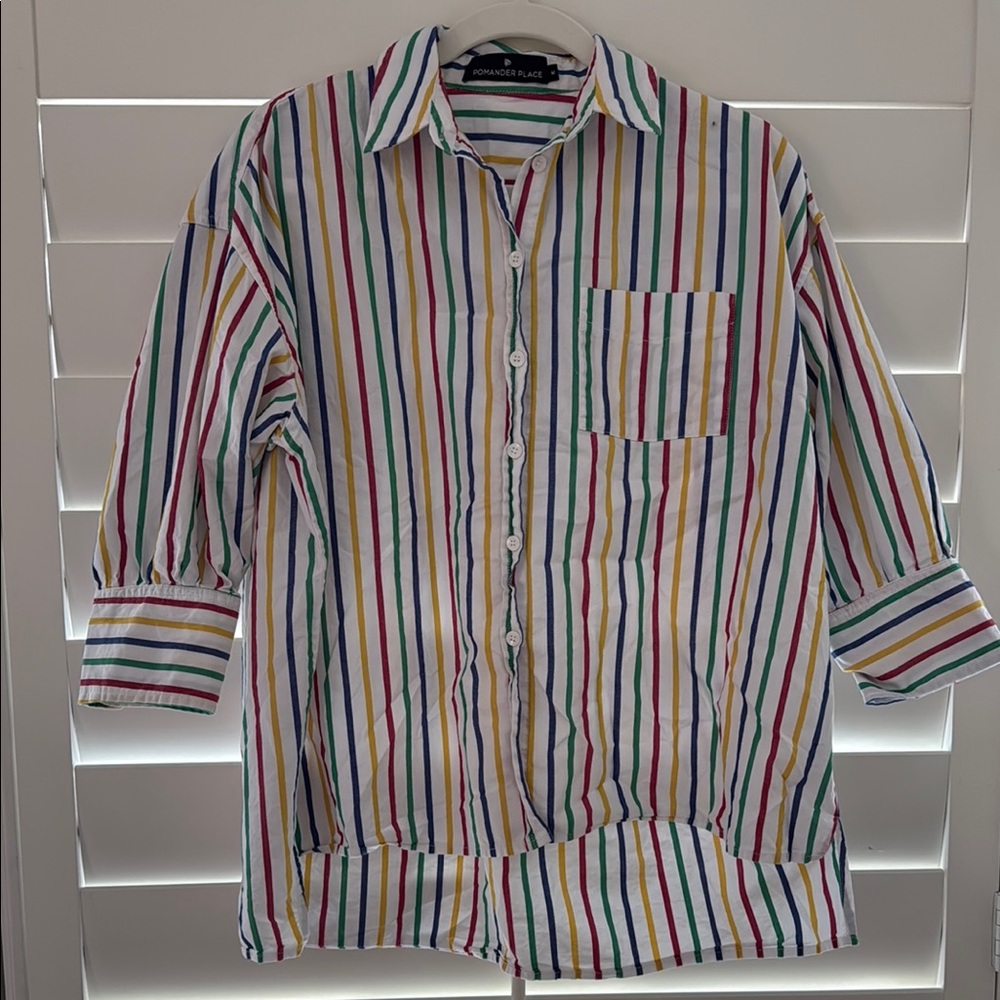 Tuckernuck Multicolored Boxy Button Down Shirt